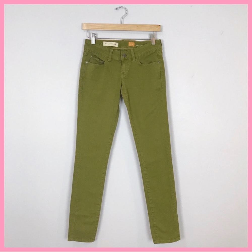 ANTHRO | Pilcro Stet Olive Skinny Jeans